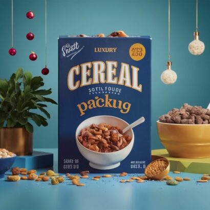 Blue Cereal Boxes