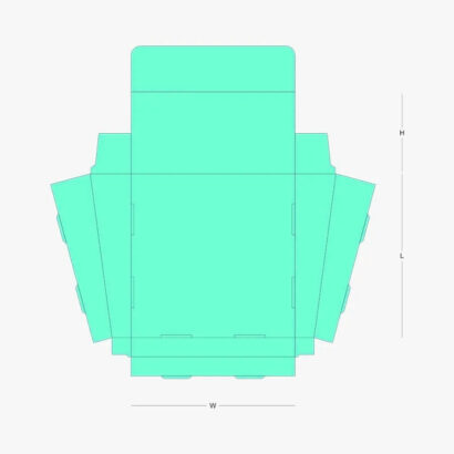 TAPER STYLE DOUBLE WALL DISPLAY LID