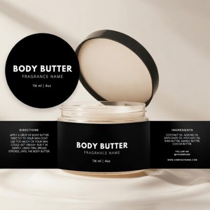 Body Butter Labels